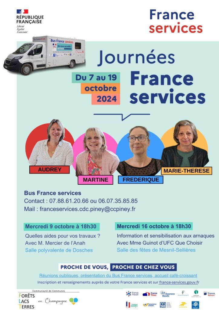 Du 7 au 19 octobre : Journées France Services